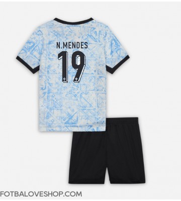 Portugalsko Nuno Mendes #19 Dětské Venkovní Dres ME 2024 Krátký Rukáv (+ trenýrky)